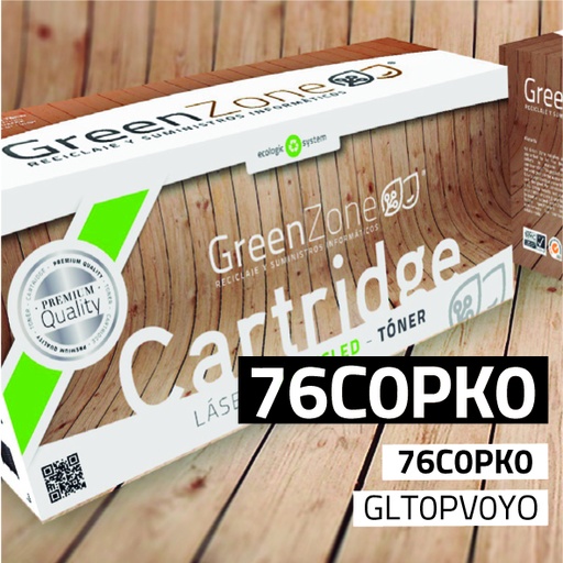 [GLT0PV0YO] Green Zone para Lexmark 76C0PV0 Kit Tambor Amarillo (100.000 Copias)