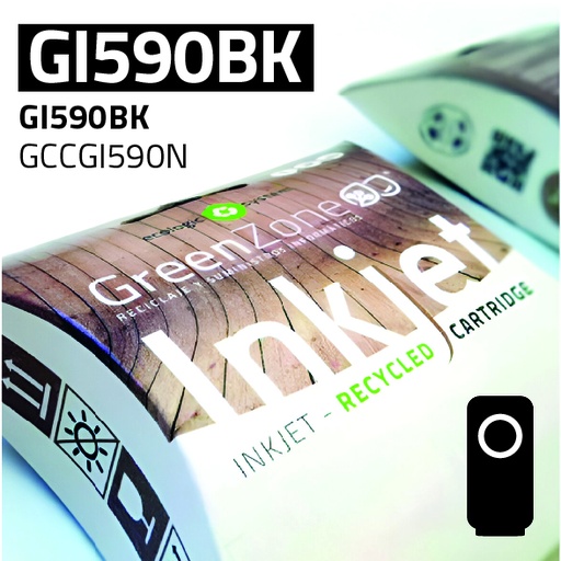 [GCCGI590N] Green Zone para Canon GI590BK Negro (140 ml)