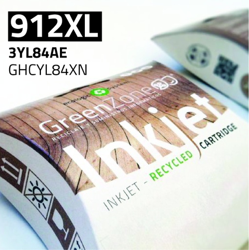 [GHCYL84XN] Green Zone para HP 3YL84AE (912XL) Negro (825 Copias)