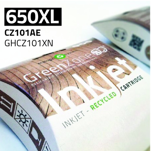 [GHCZ101XN] Green Zone para HP CZ101AE (650XL) Negro (20 ml)