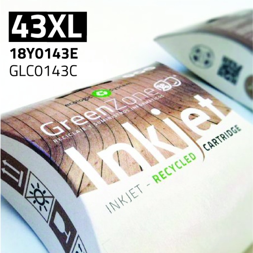 [GLC0143C] Green Zone para Lexmark 18Y0143E (43XL) Color (15 ml)