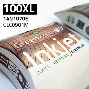 [GLC0901M] Green Zone para Lexmark 14N1070E (100XL) Magenta (12 ml)