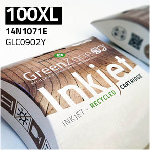 [GLC0902Y] Green Zone para Lexmark 14N1071E (100XL) Amarillo (12 ml)