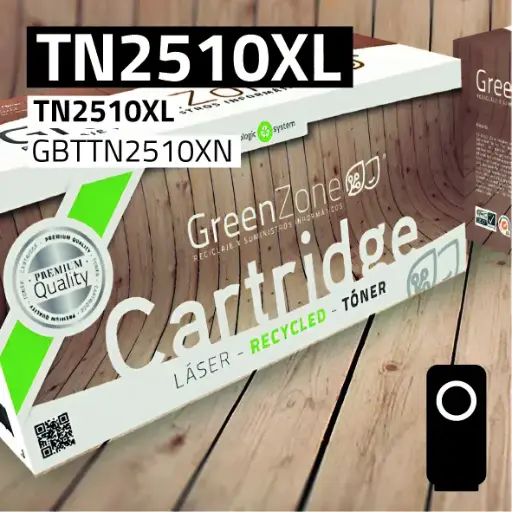 [GBTTN2510XN] Green Zone para Brother TN2510XL Kit Toner Black (3.000 Copias)