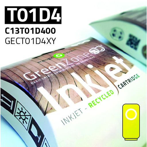 [GECT01D4XY] Green Zone para Epson T01D4 XXL Amarillo Tinta pigmentada(20.000 Copias)