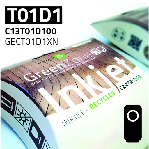[GECT01D1XN] Green Zone para Epson T01D1 XXL Negro Tinta pigmentada (50.000 Copias)