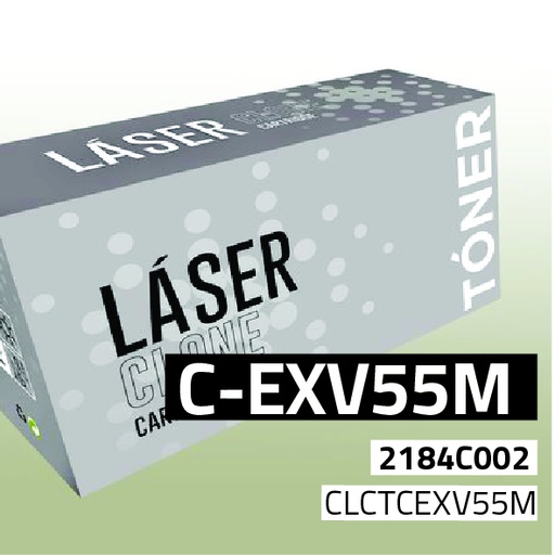 [CLCTCEXV55M] Marca Clone para Canon (C-EXV55) 2184C002 Kit Toner Magenta (18.000 Copias)