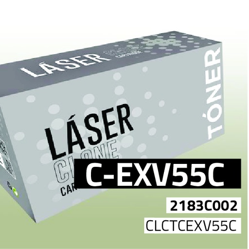 [CLCTCEXV55C] Marca Clone para Canon (C-EXV55) 2183C002 Kit Toner Cian (18.000 Copias)