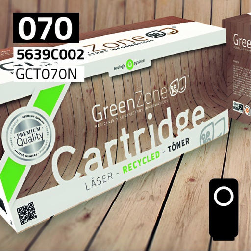 [GCT070N] Green Zone para Canon (070) 5639C002 Negro (3.000 Copias)
